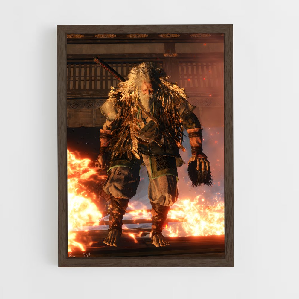 Poster L'Étreinte du Feu – affiche Sekiro (vue 5)